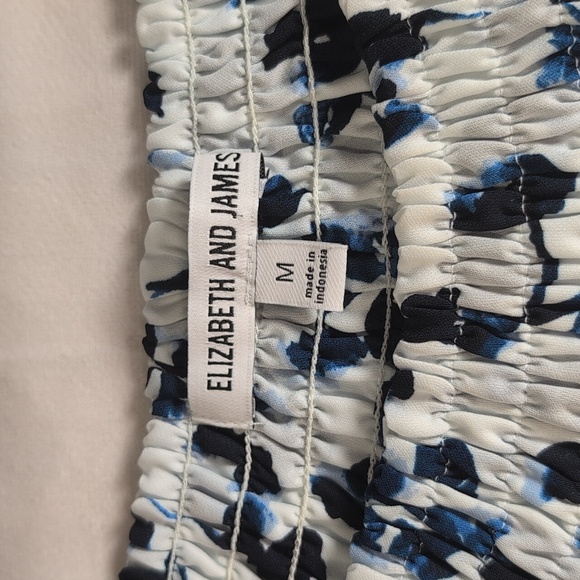 Elizabeth & James Blue & White Floral Sleeveless Maxi Dress Size Med - Picture 2 of 14